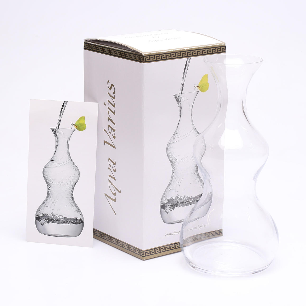 A glass decanter, Aqua Varius.