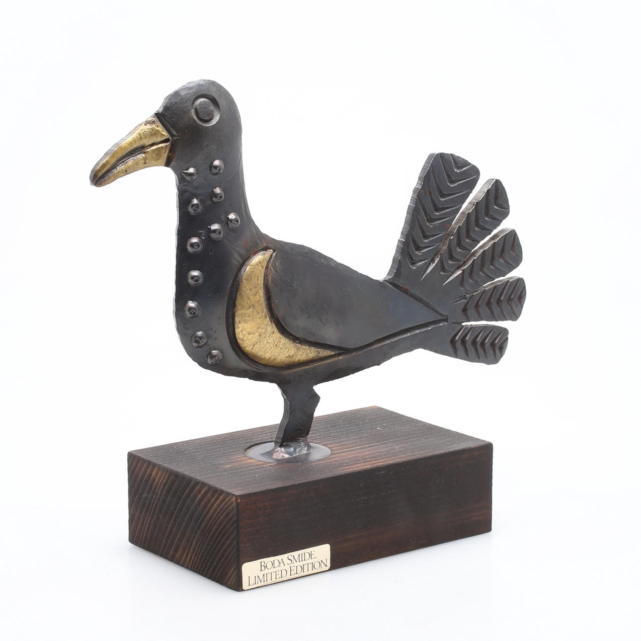 BERTIL VALLIEN. Skulptur i järnsmide, Boda Smide Limited Edition.