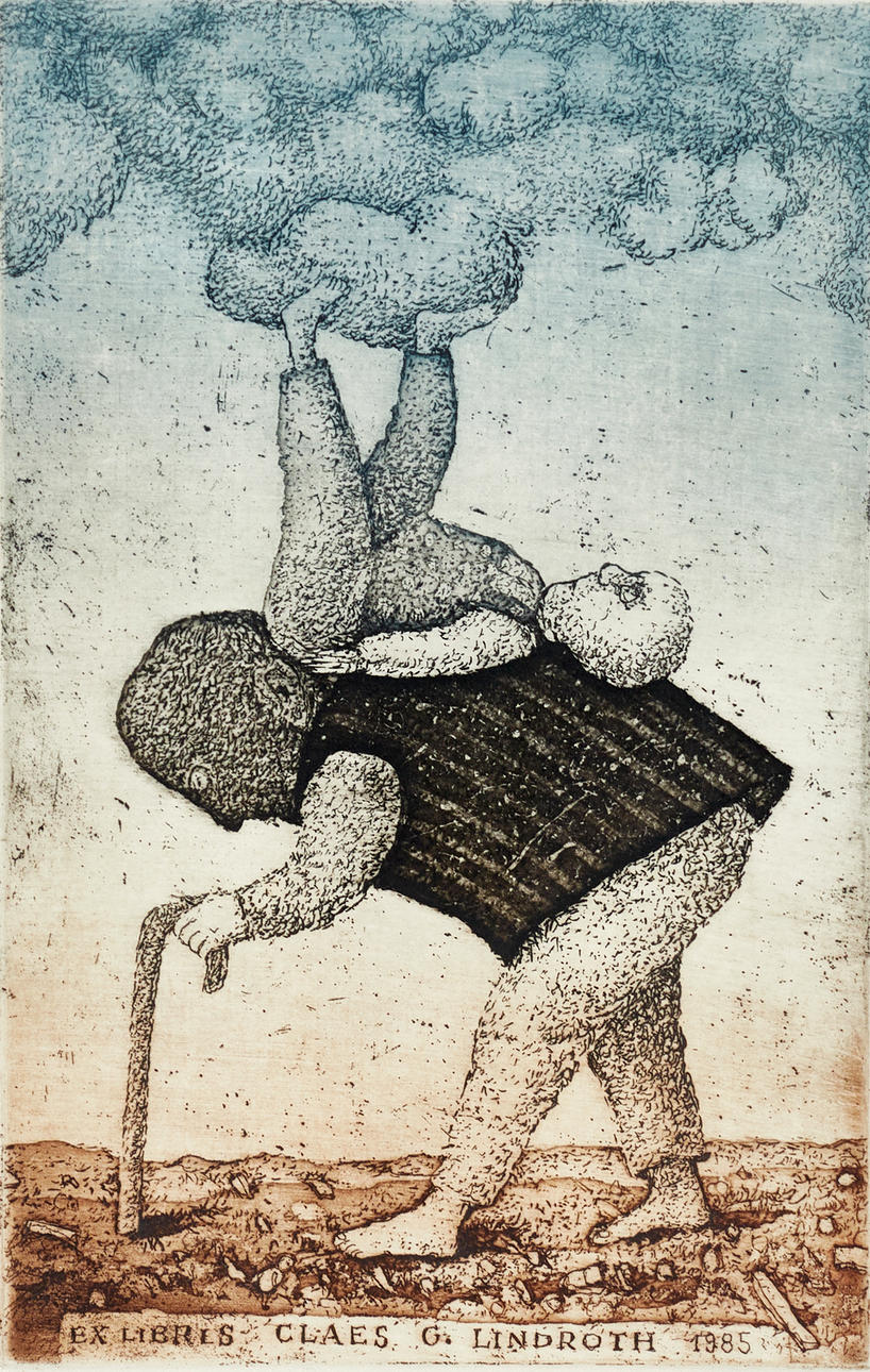 STASYS EIDRIGEVIČIUS (Lithuania, born 1949), “Ex Libris Claes G