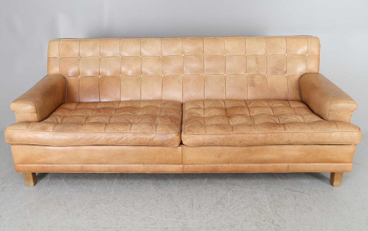 SOFFA, skinn, "Merkur", Arne Norell, 1960/70-tal.