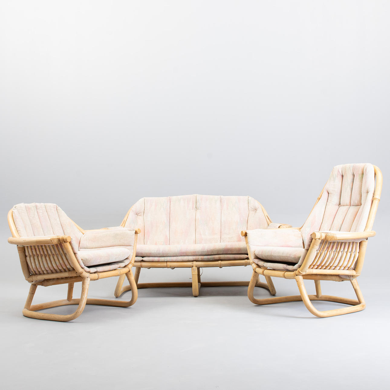 BAMBOO SOFA SET (3 pcs.) Denmark.