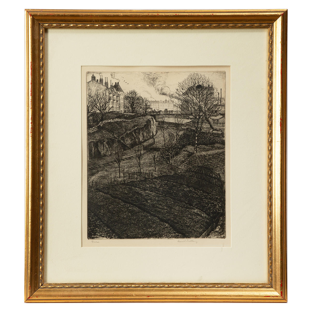 HARALD SALLBERG. Etching, signed and numbered 8/310.