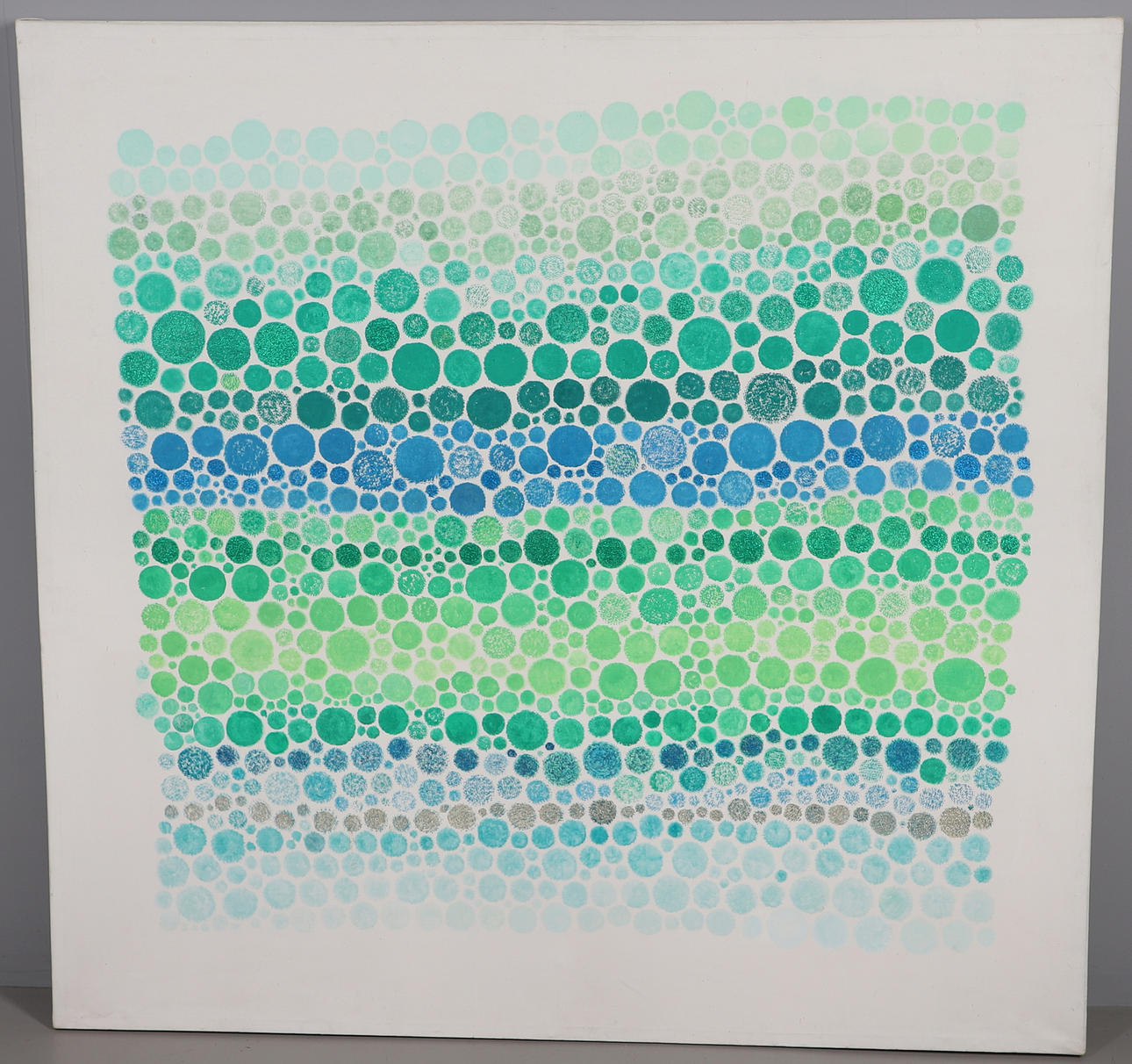 PETER SNOW (1927-2008). ABSTRACT IN GREEN & BLUE.