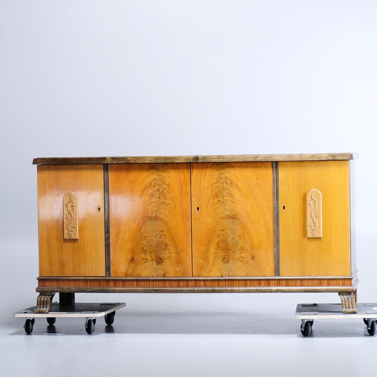 A wooden sideboard, Mid 20th century.