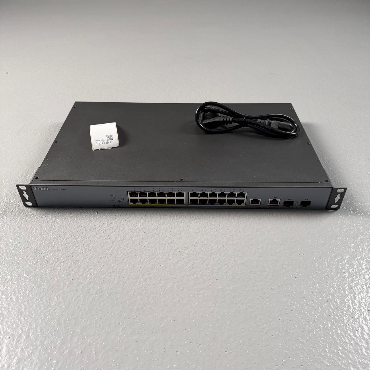 SWITCH, Zyxel GS1350-26hp, network switch (PoE).