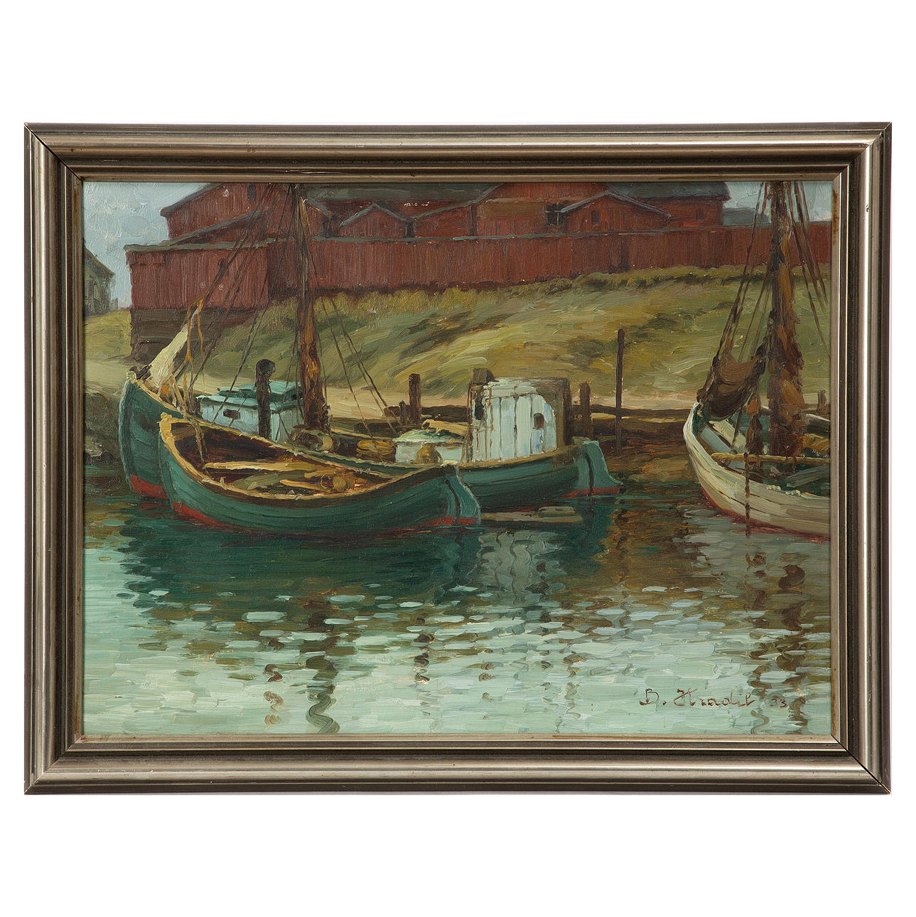 BELA HRADIL. Oil on panel, signed and dated 1933.