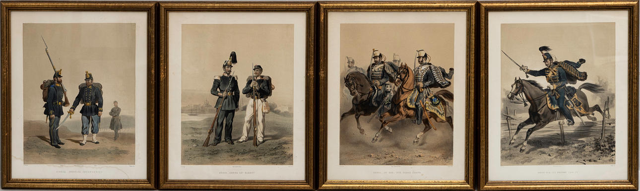 FRITZ VON DARDEL. efter, 4 st, grafiska blad.