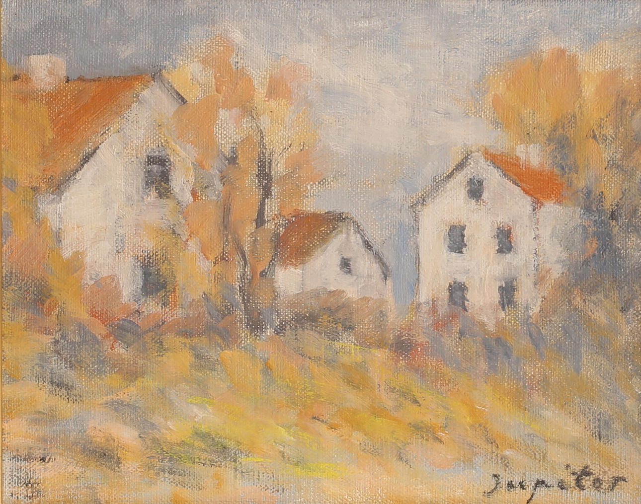 FOLKE JUPITER. Oil on panel, “Gotland”, signed.