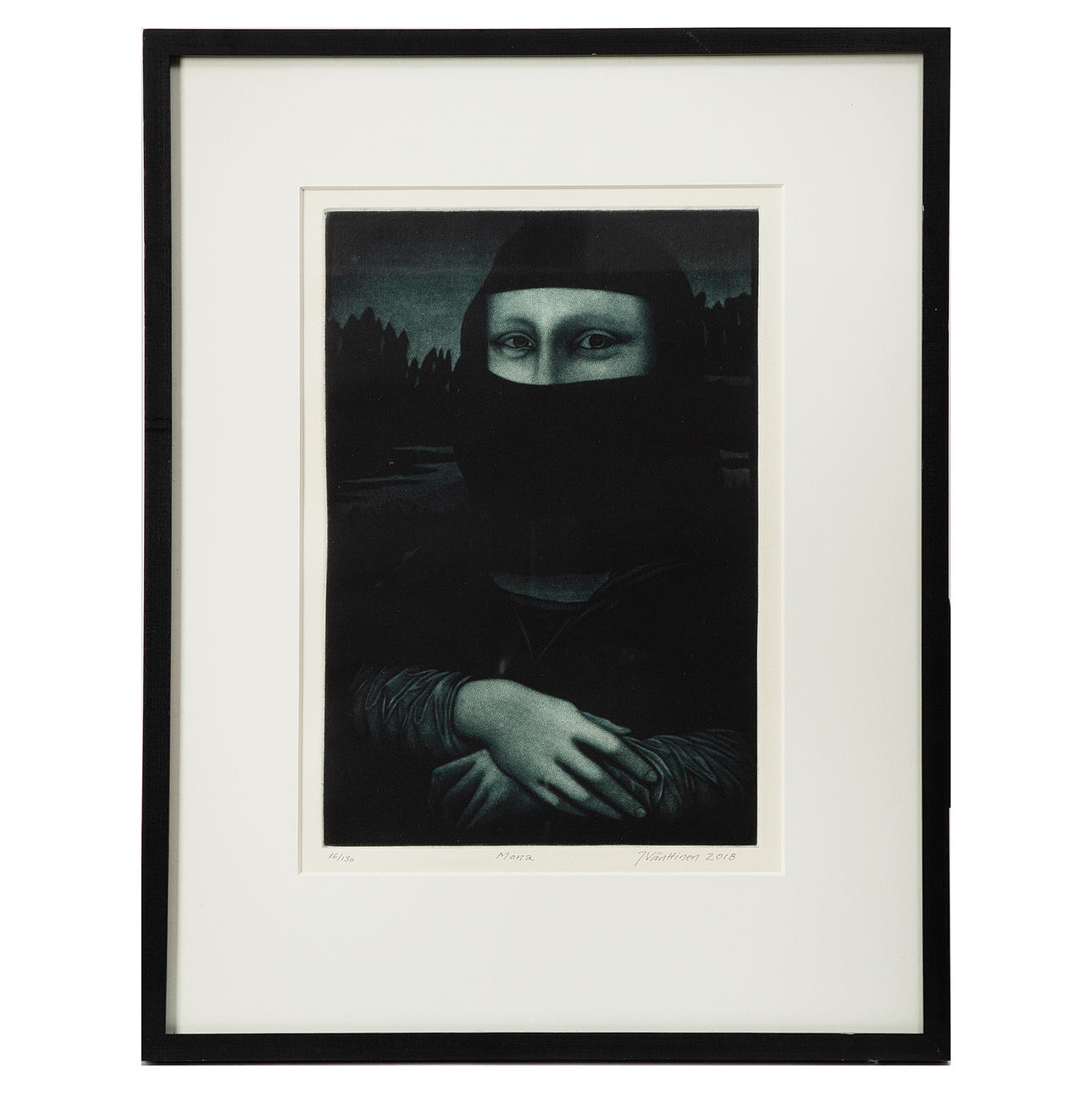 JUKKA VÄNTTINEN. “Mona”, lithograph, signed, dated 2018 and numbered 16/130.