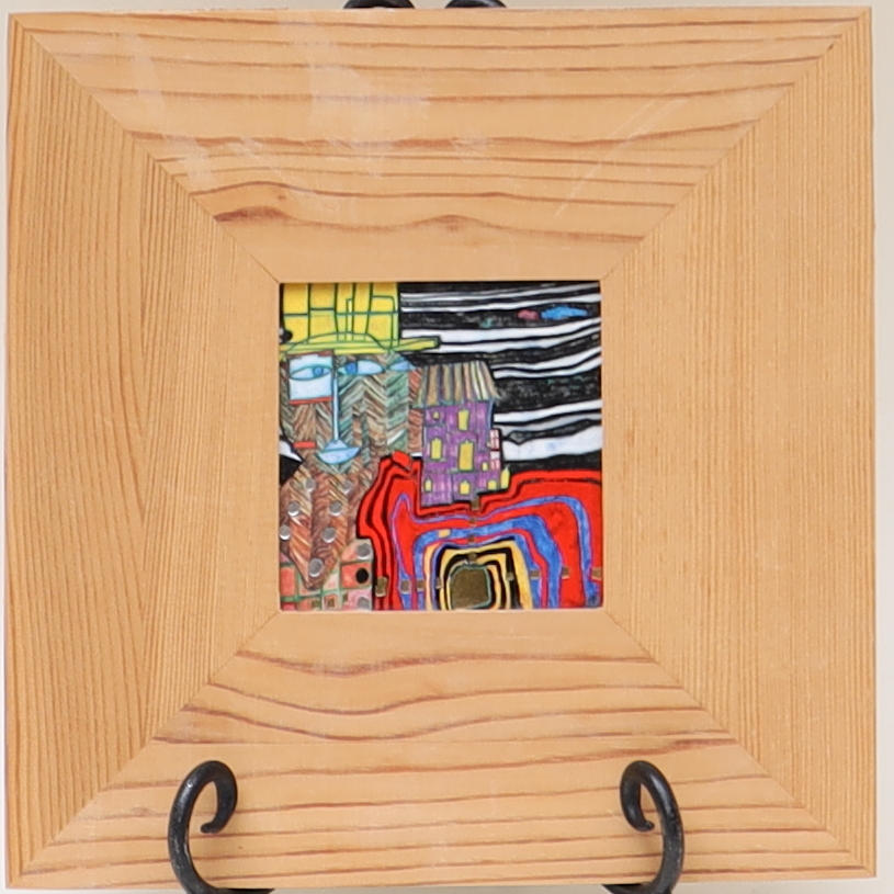 PRINT BY FREDRIK HUNDERTWASSER.