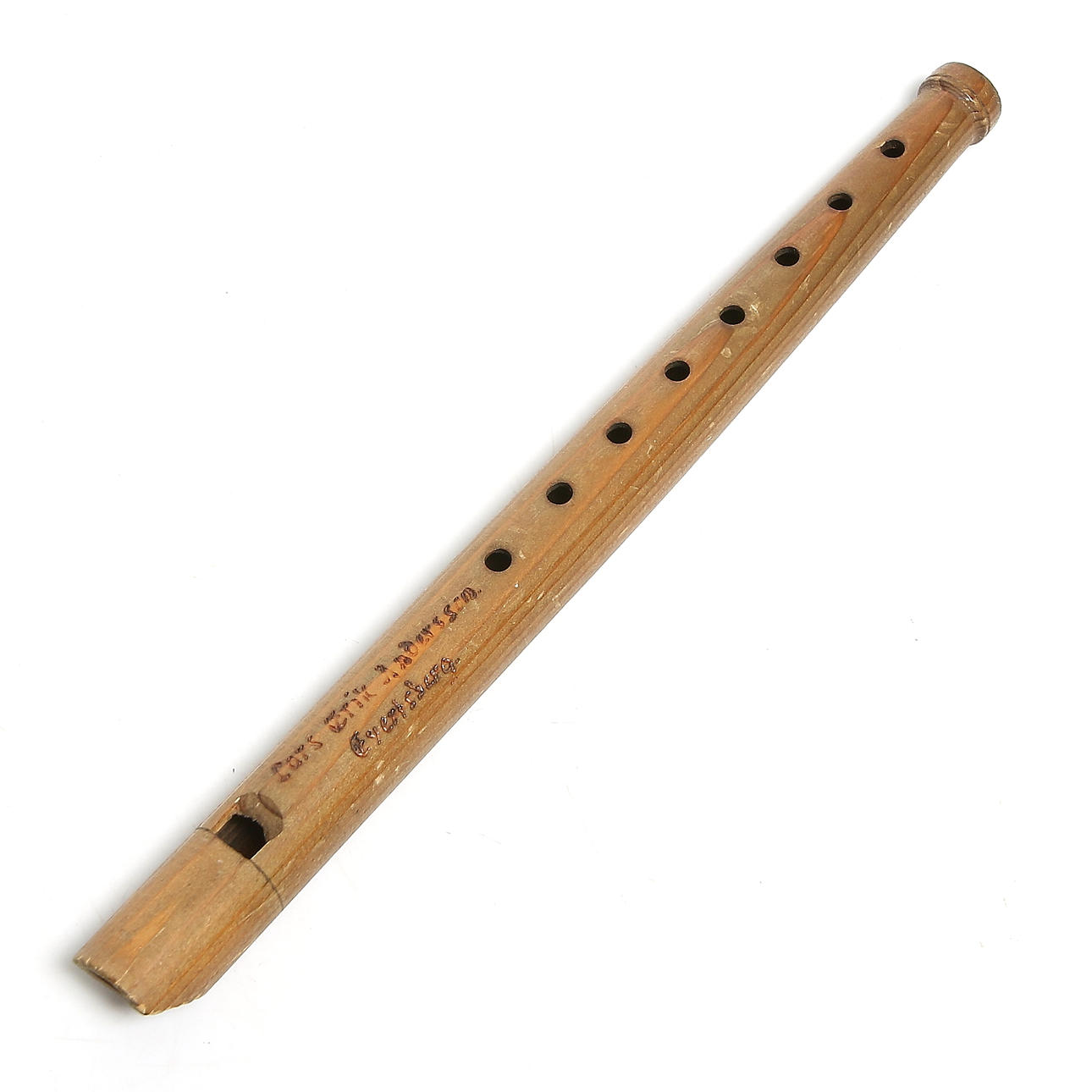 FLUTE, "Evertsberg pipe", signed Lars Erik Andersson, Evertsberg.