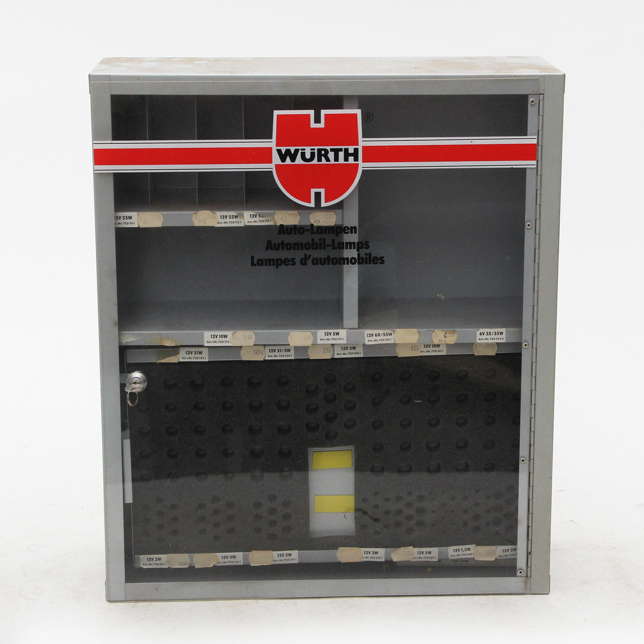 CABINET, Wurth, with contents.