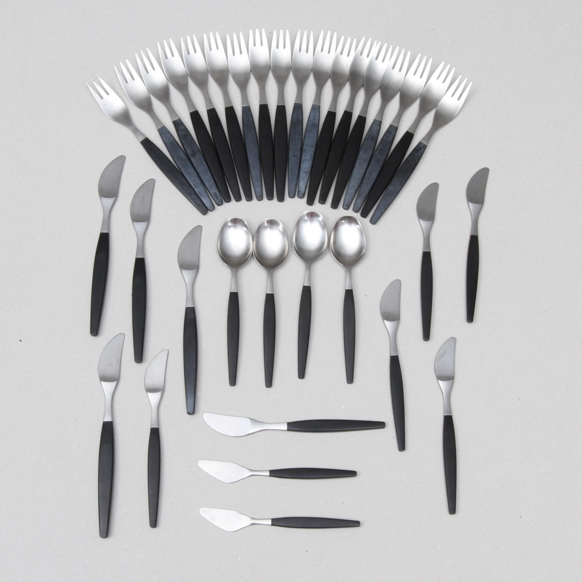 BESTICK, "Focus Deluxe", 34 delar, Folke Arström, Gense, 1900-talets mitt.