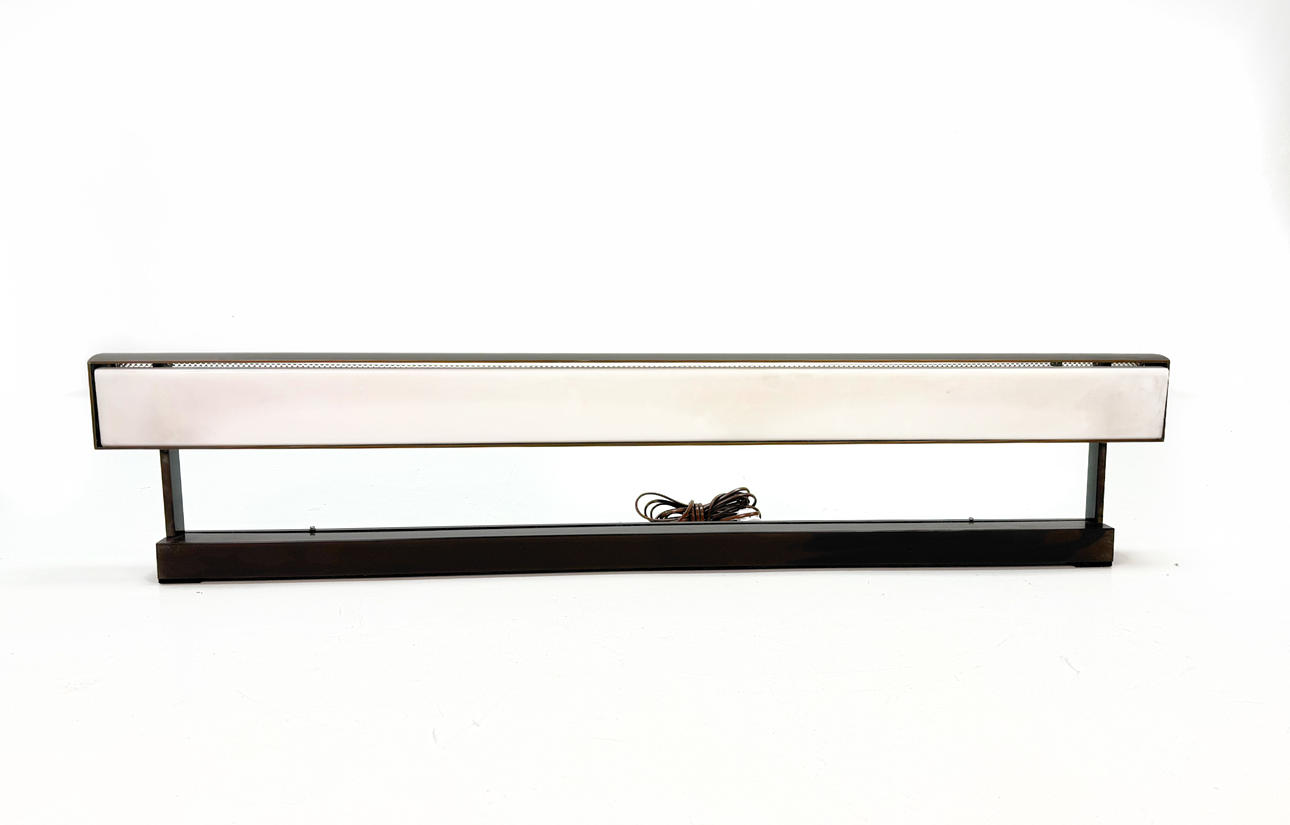 WALL LAMP - picture lighting, brown plastic, 1970s.