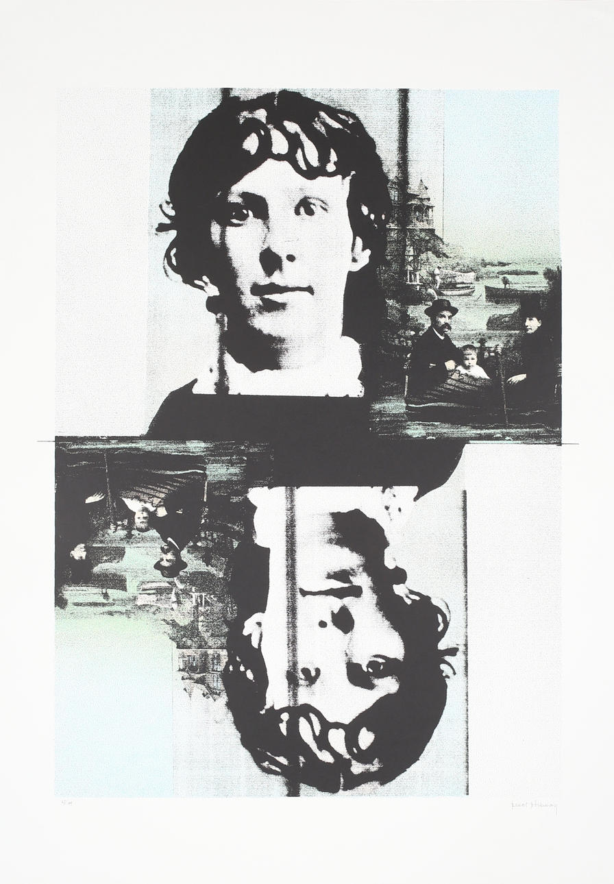 BENGT BÖCKMAN. Ansikten, färgserigrafi nr 67/199, signerad.