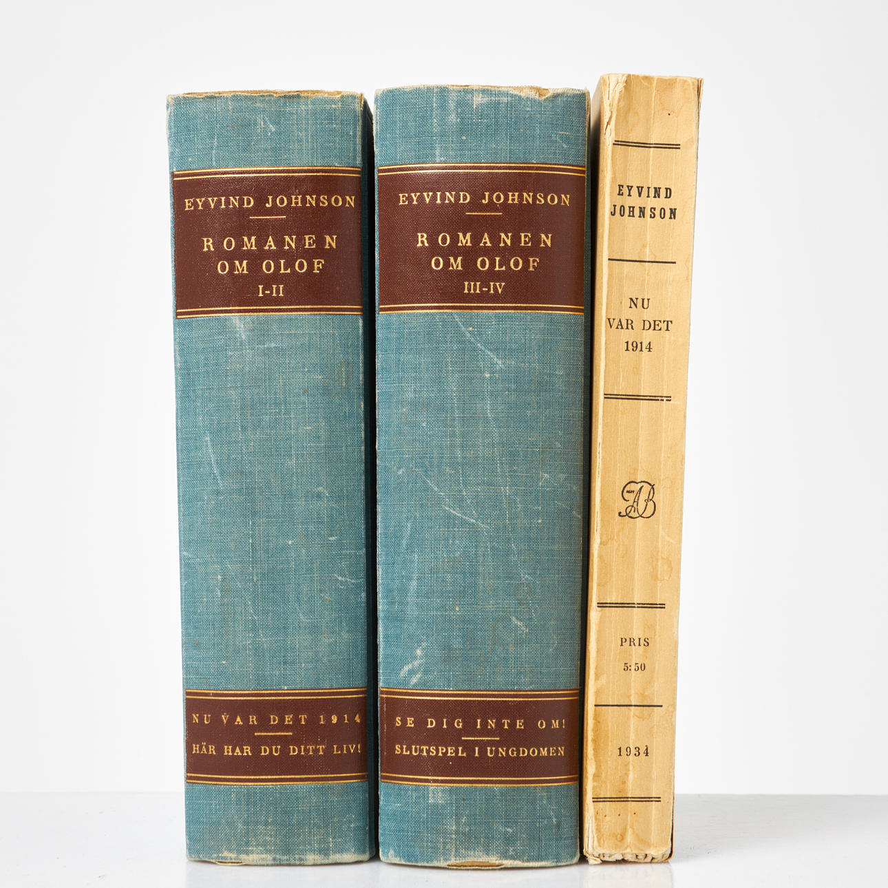 BÖCKER, 3 st, Eyvind Johnson, 