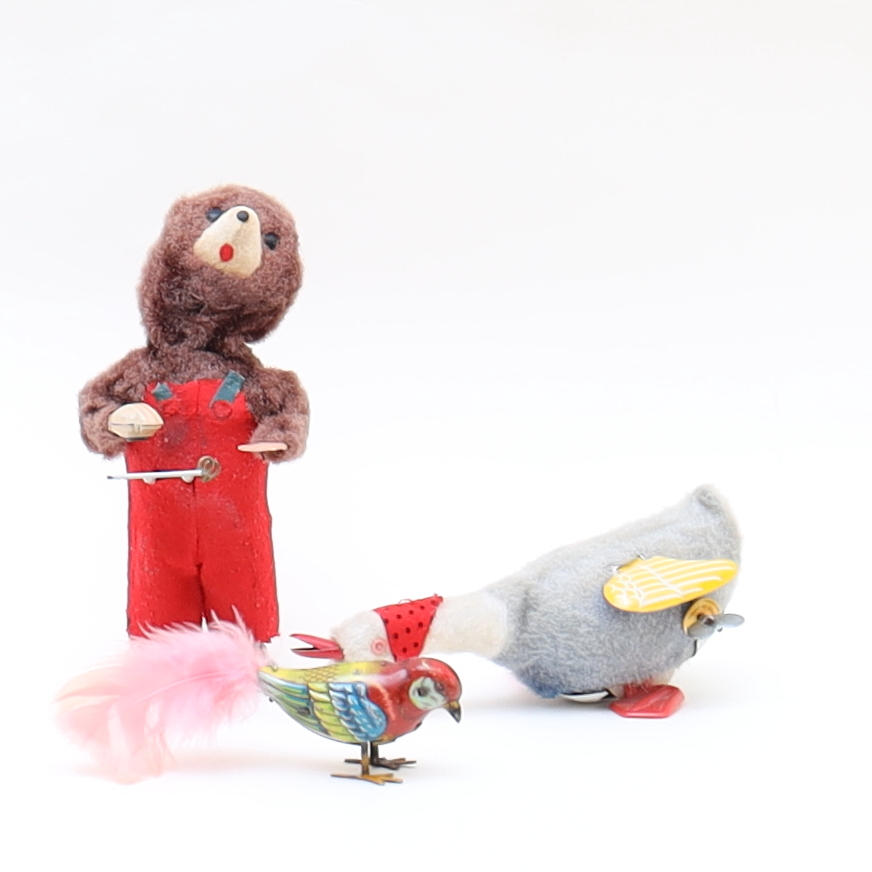 SPRING DRIVEN TOYS 3PCS.