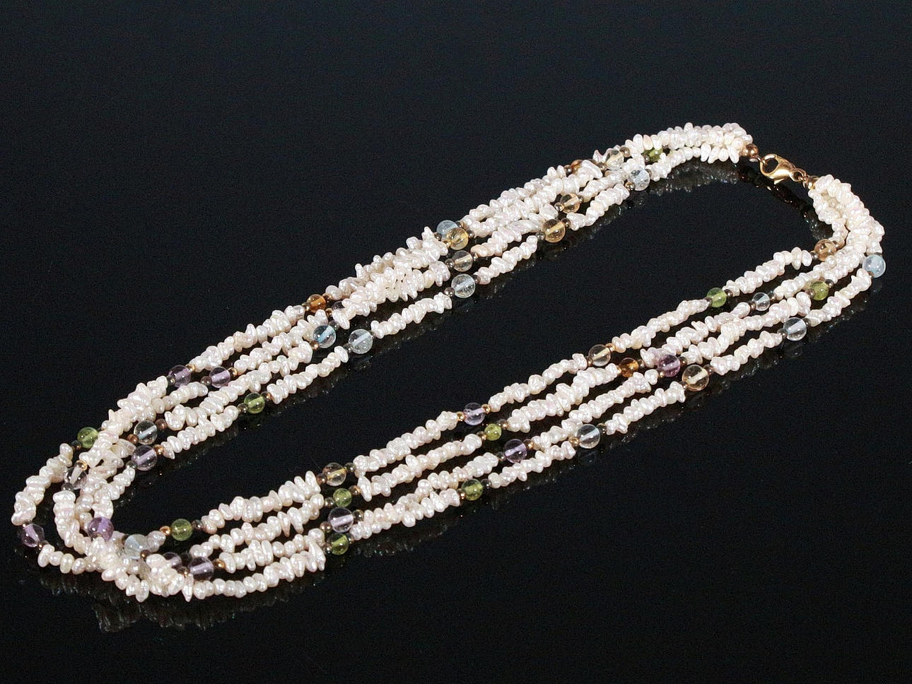 4-row necklace.