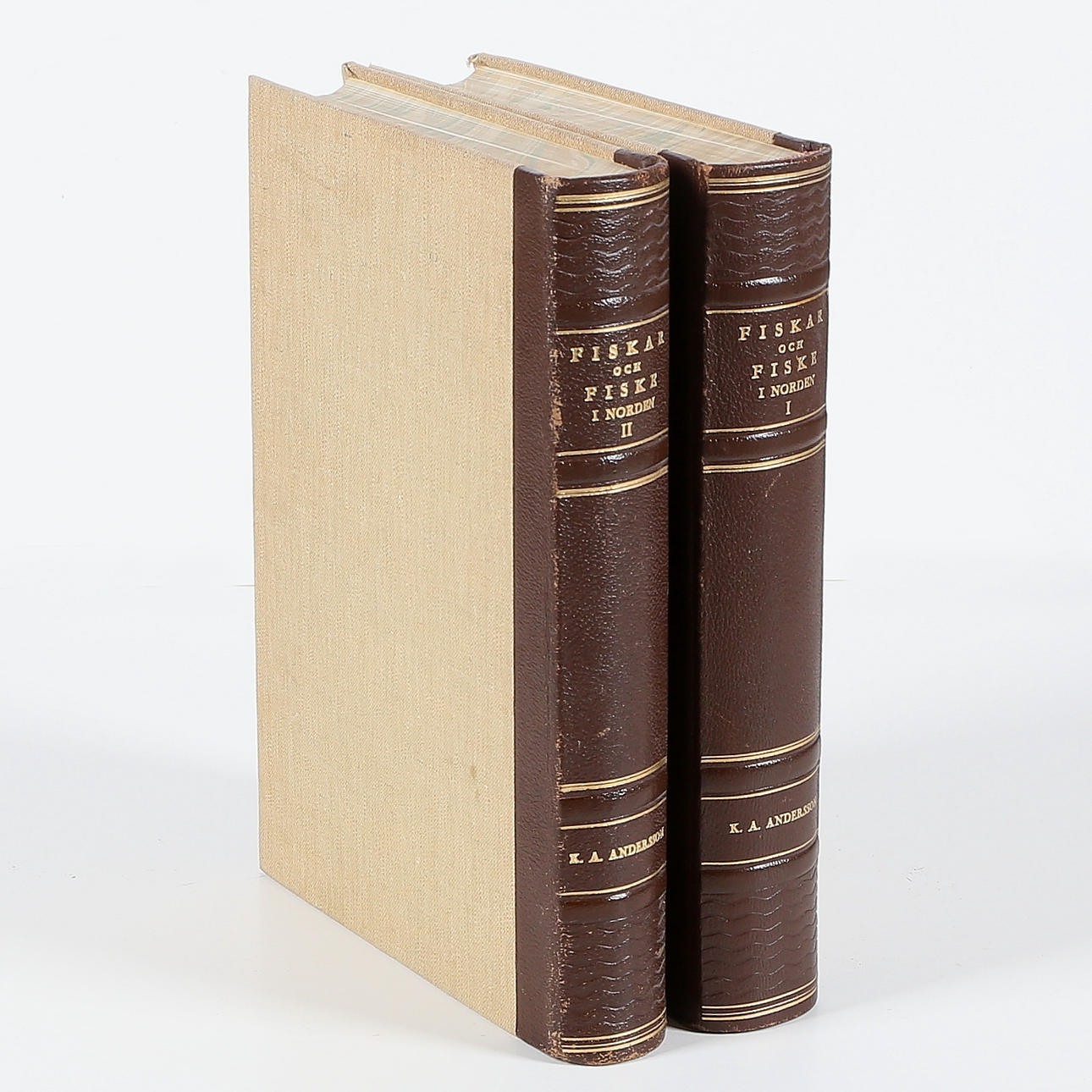BÖCKER, 2 band, Fiskar och fiske i Norden, K.A.Andersson.