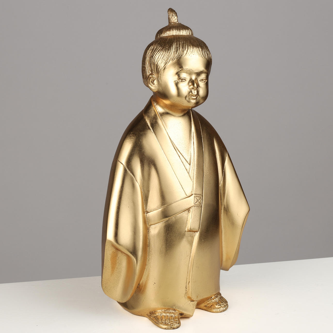 金属製 子供の像 約30cm KOME JIICHI (1896-1985). “The Selfless Child”, gilt bronze