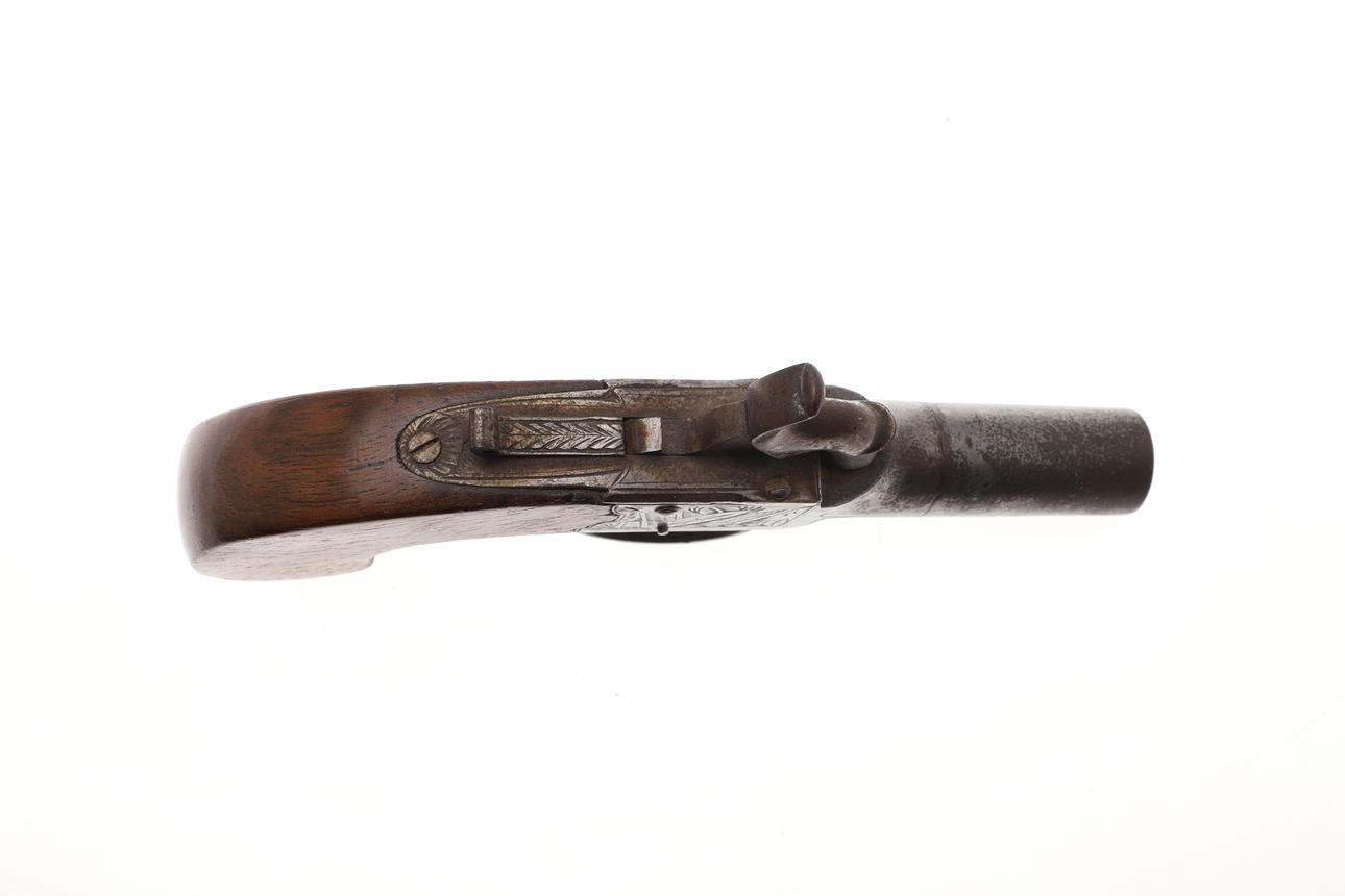 A 19TH CENTURY PERCUSSION POCKET PISTOL BY RICHARDSON. Weapons ...