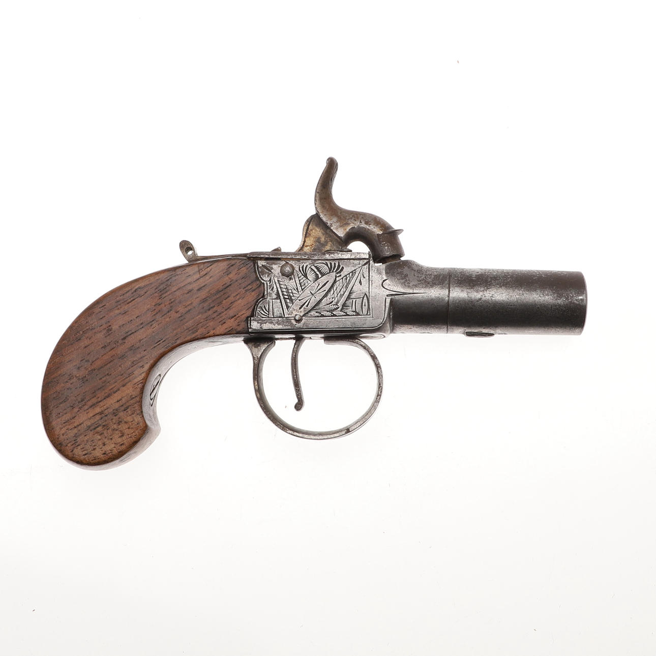 A 19TH CENTURY PERCUSSION POCKET PISTOL BY RICHARDSON. Weapons ...