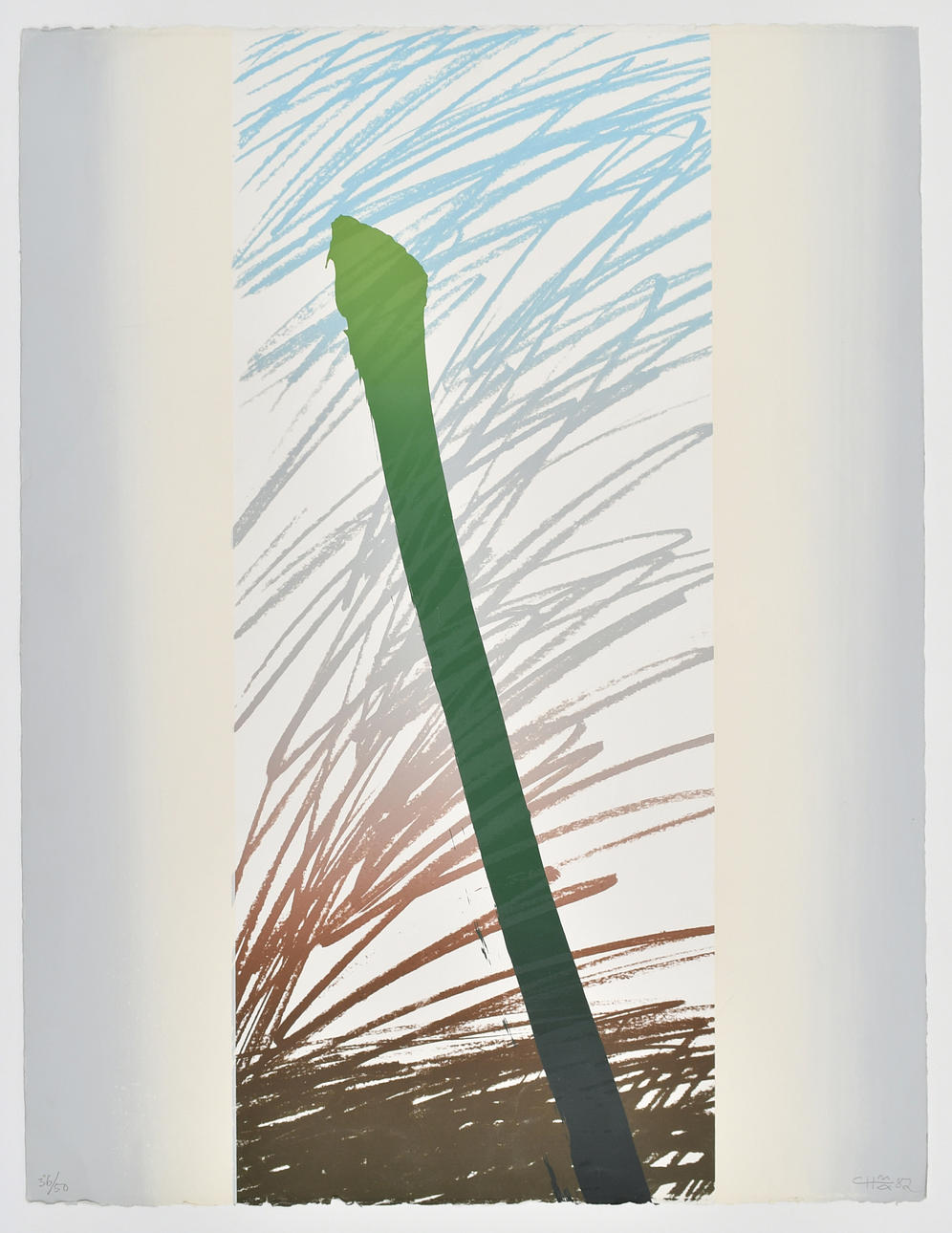 CURT HILFON. Composition. Colour lithograph no. 36/50.