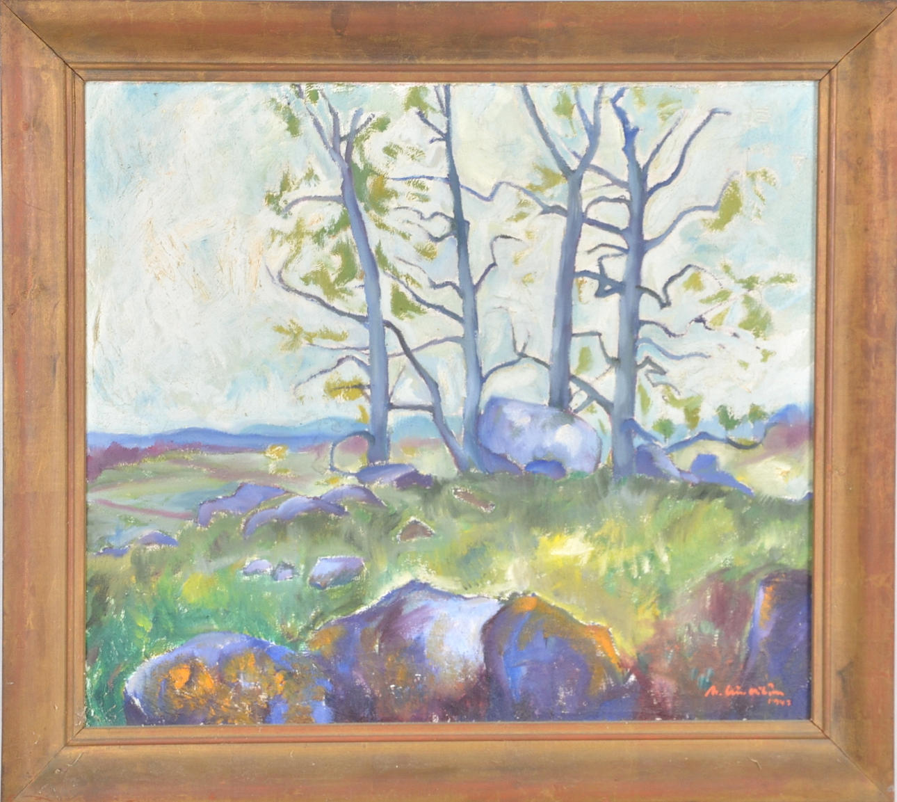 MARTIN LINDSTRÖM. Olja på duk.