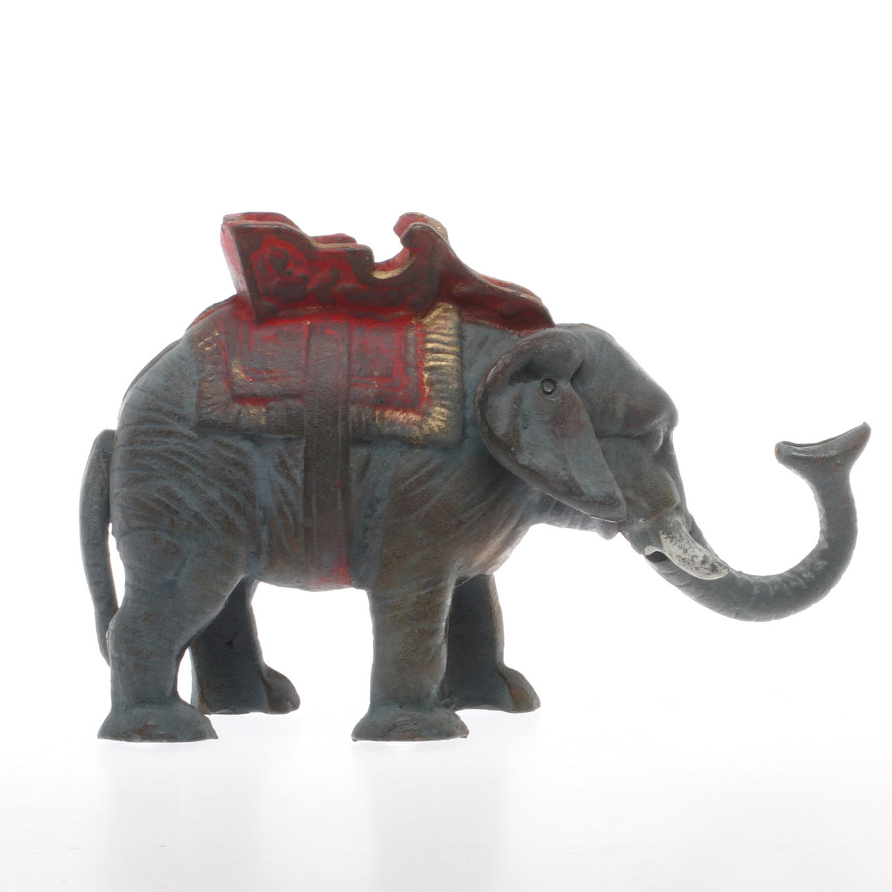 SPARBÖSSA, gjutjärn, mekanisk, i form av elefant.