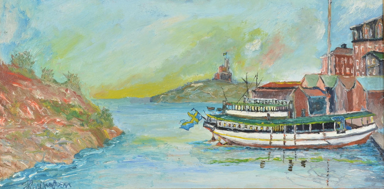 LEIF HULTGREN. Olja på pannå.