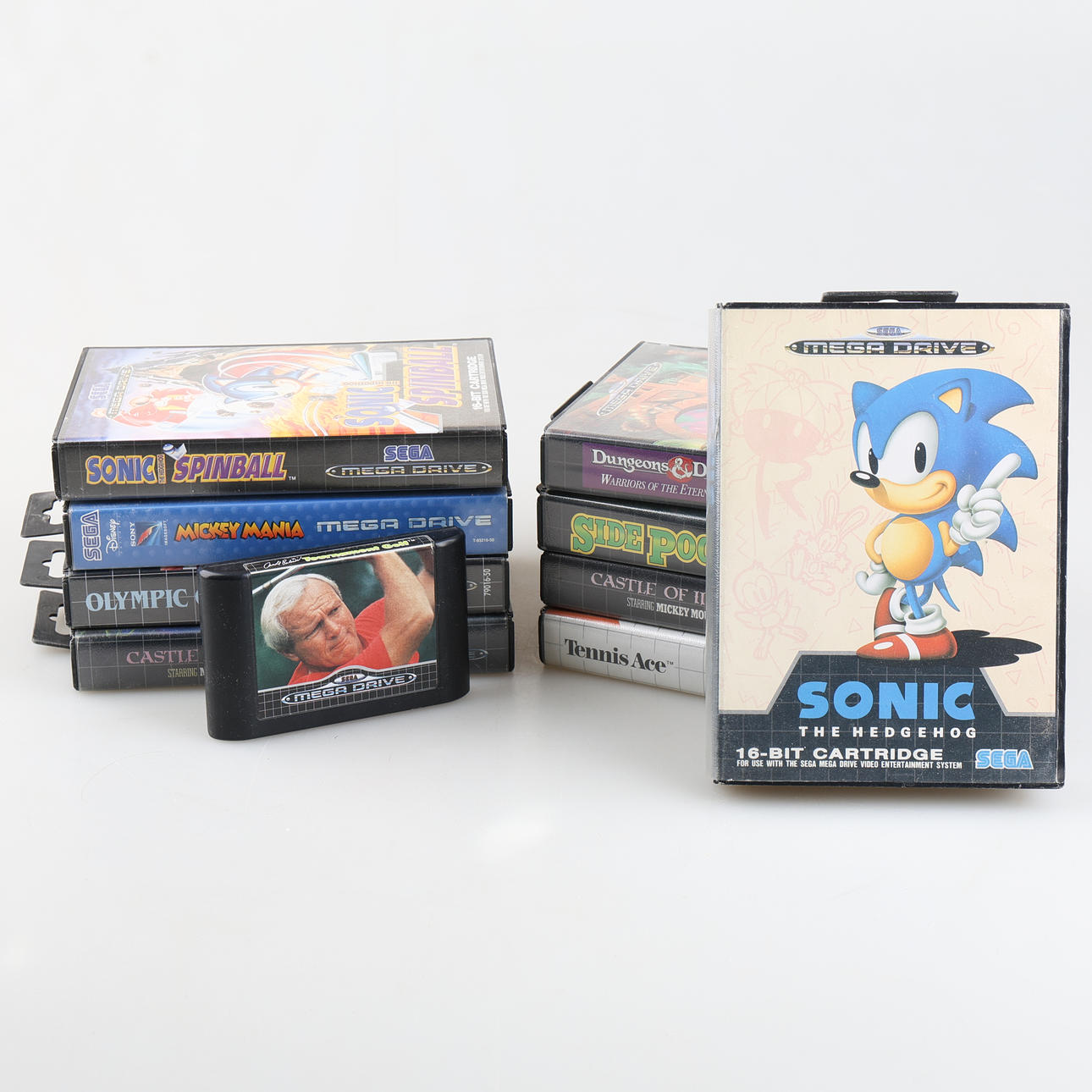 GAMES, 10 pcs, SEGA MEGA DRIVE.