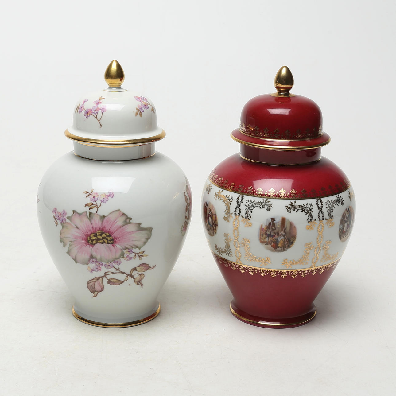 LOCKURNOR, 2 st, porslin, Bavaria.