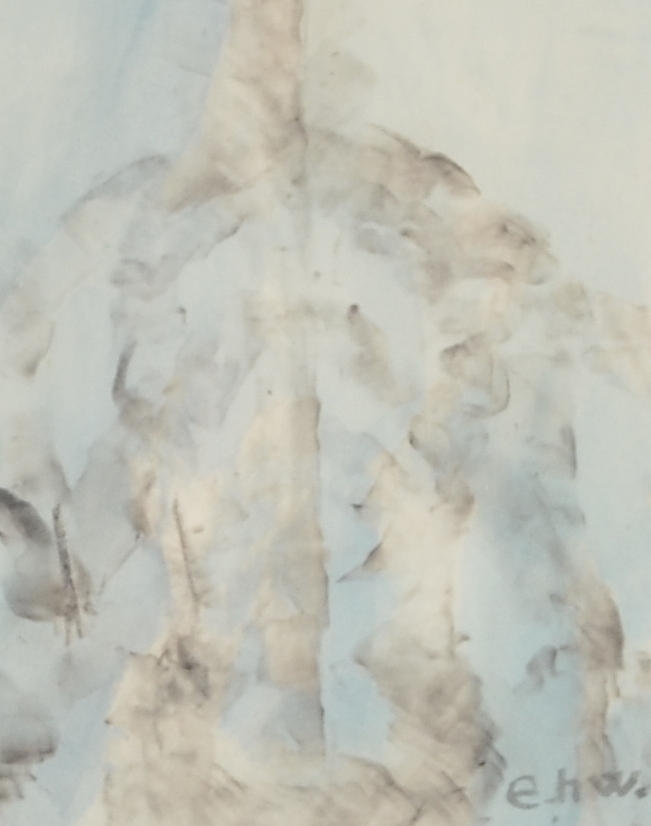 ELSA HARDWICK. Akvarell.