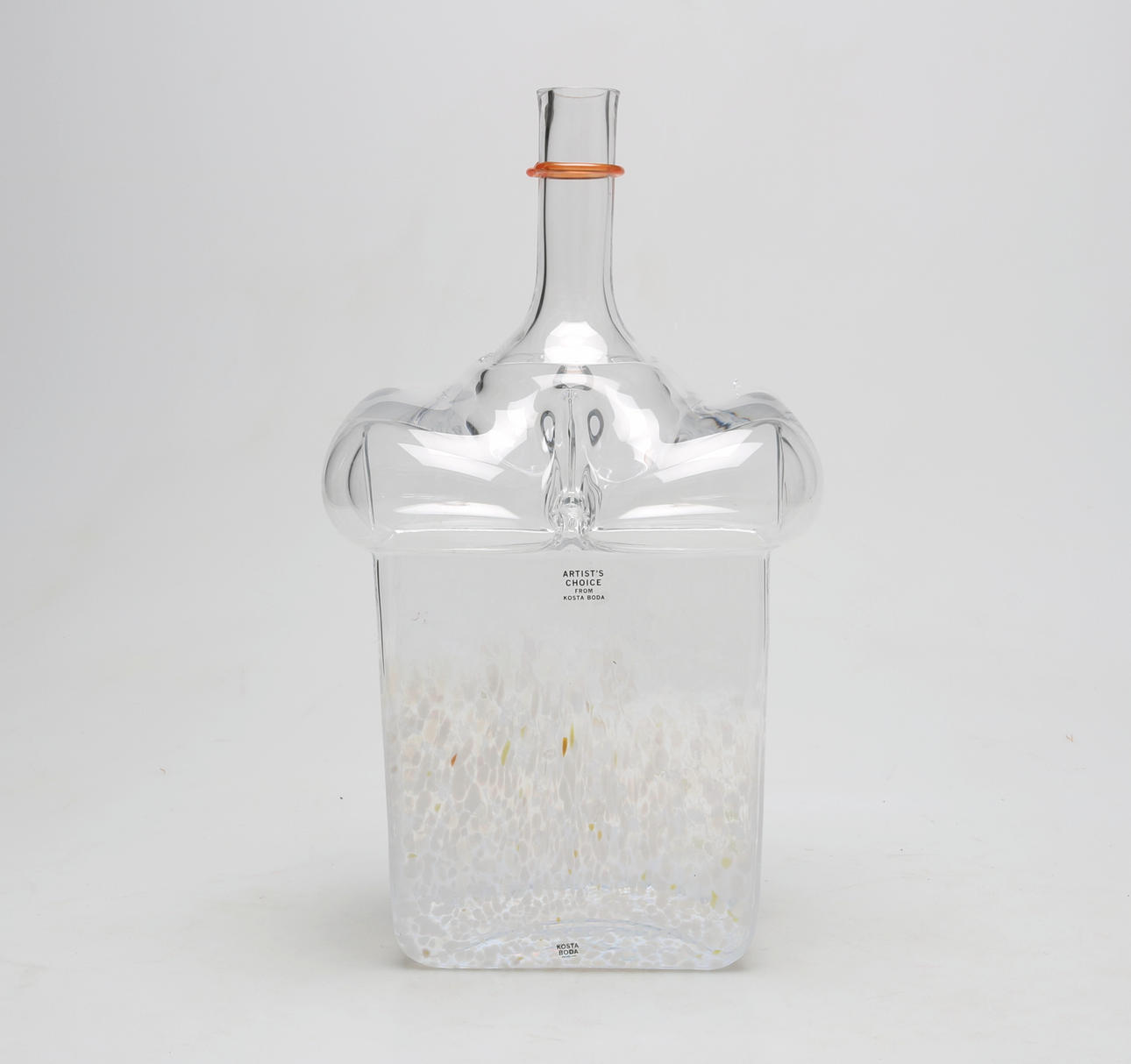 KONSTGLAS, vas, Bertil Vallien, Kosta Boda, signerad.