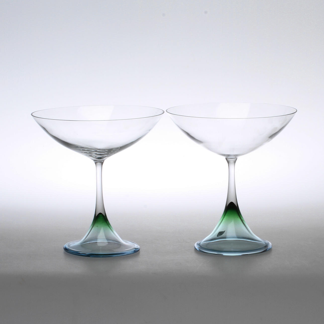 BÅLSKÅLAR/CHAMPAGNEKUPOR 2 st, glas, Orrefors.