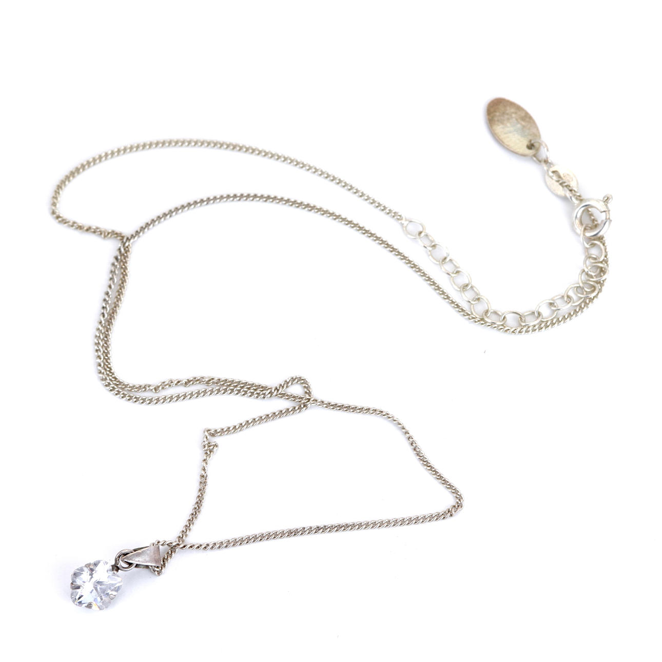 STERLING SILVER NECKLACE.