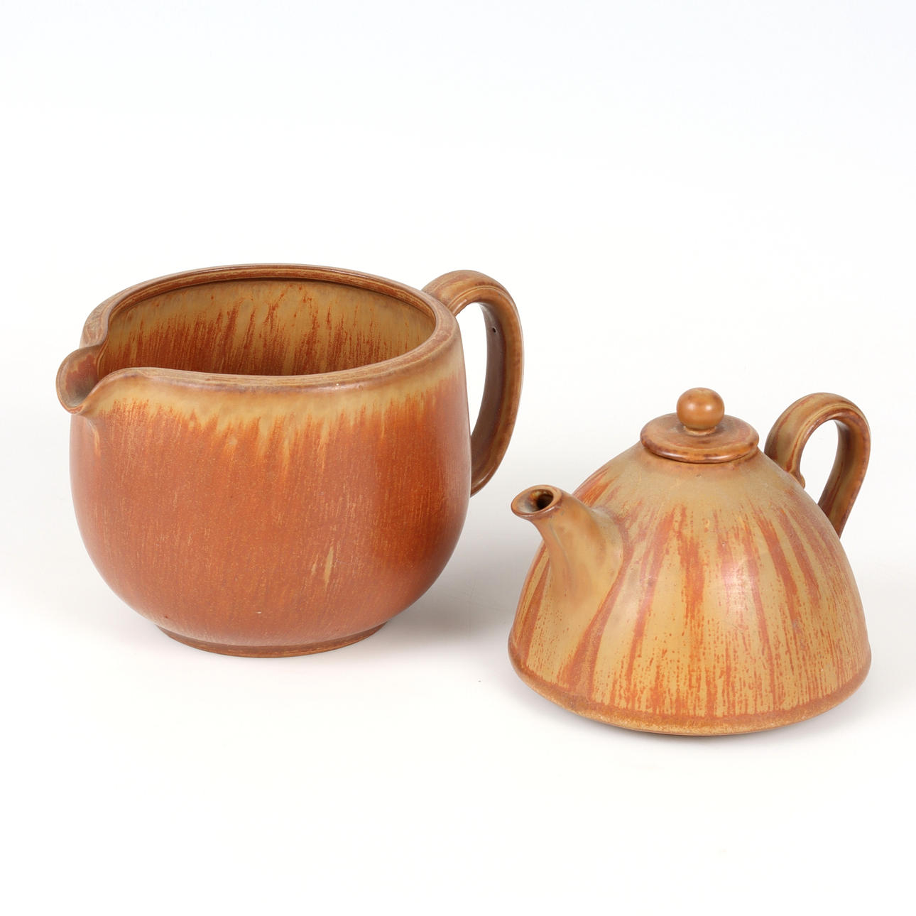 GUNNAR NYLUND. Teapot, “Double Jug”, stoneware, Rörstrand.