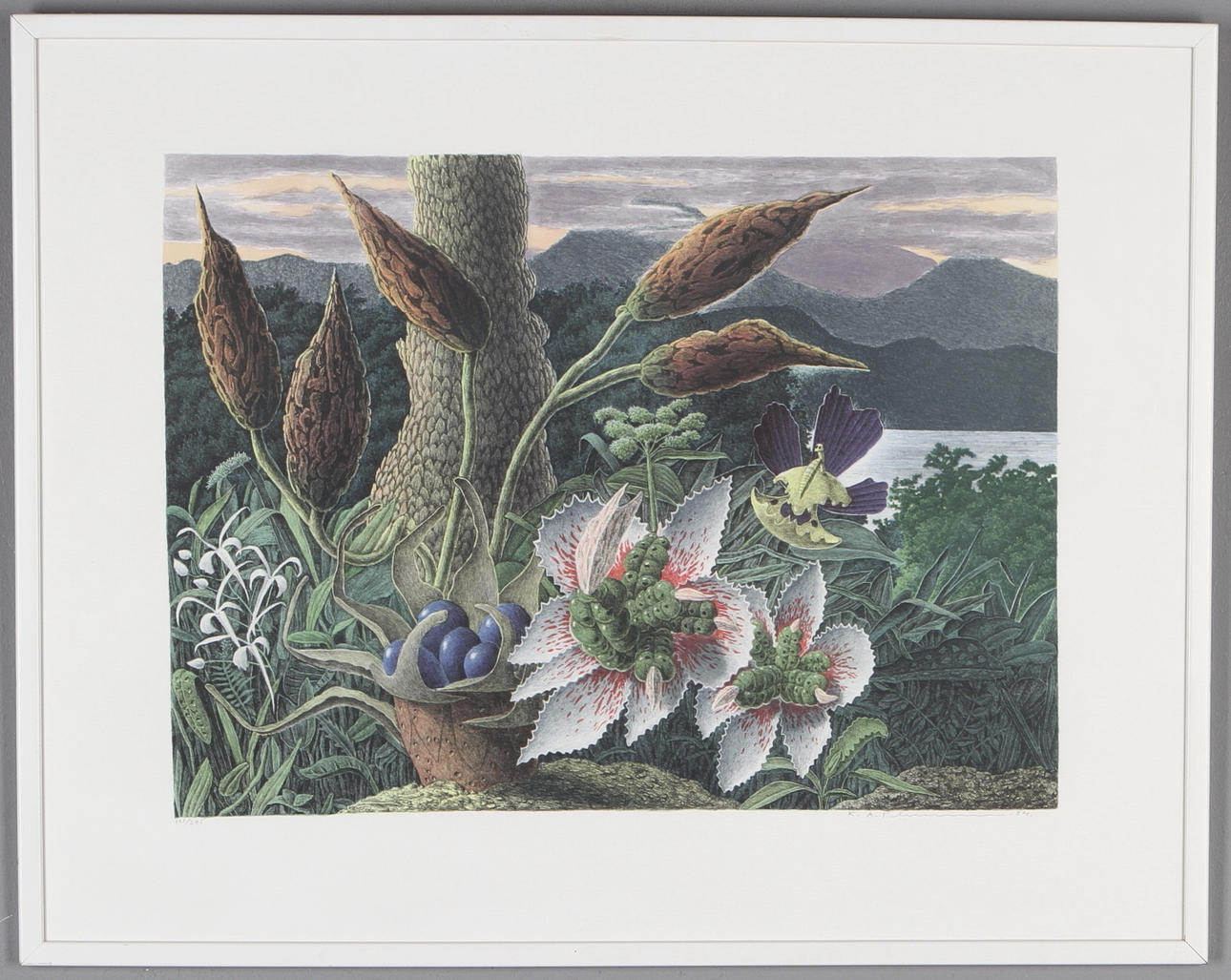 KARL AXEL PEHRSON. färglitografi, signerad, numrerad 121/385 samt daterad 84.