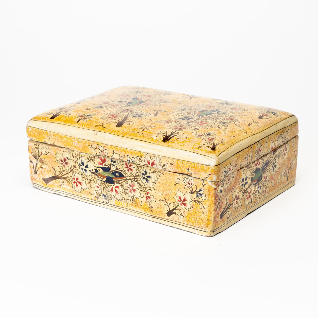 A 19th century lacquerwork box, probably India.