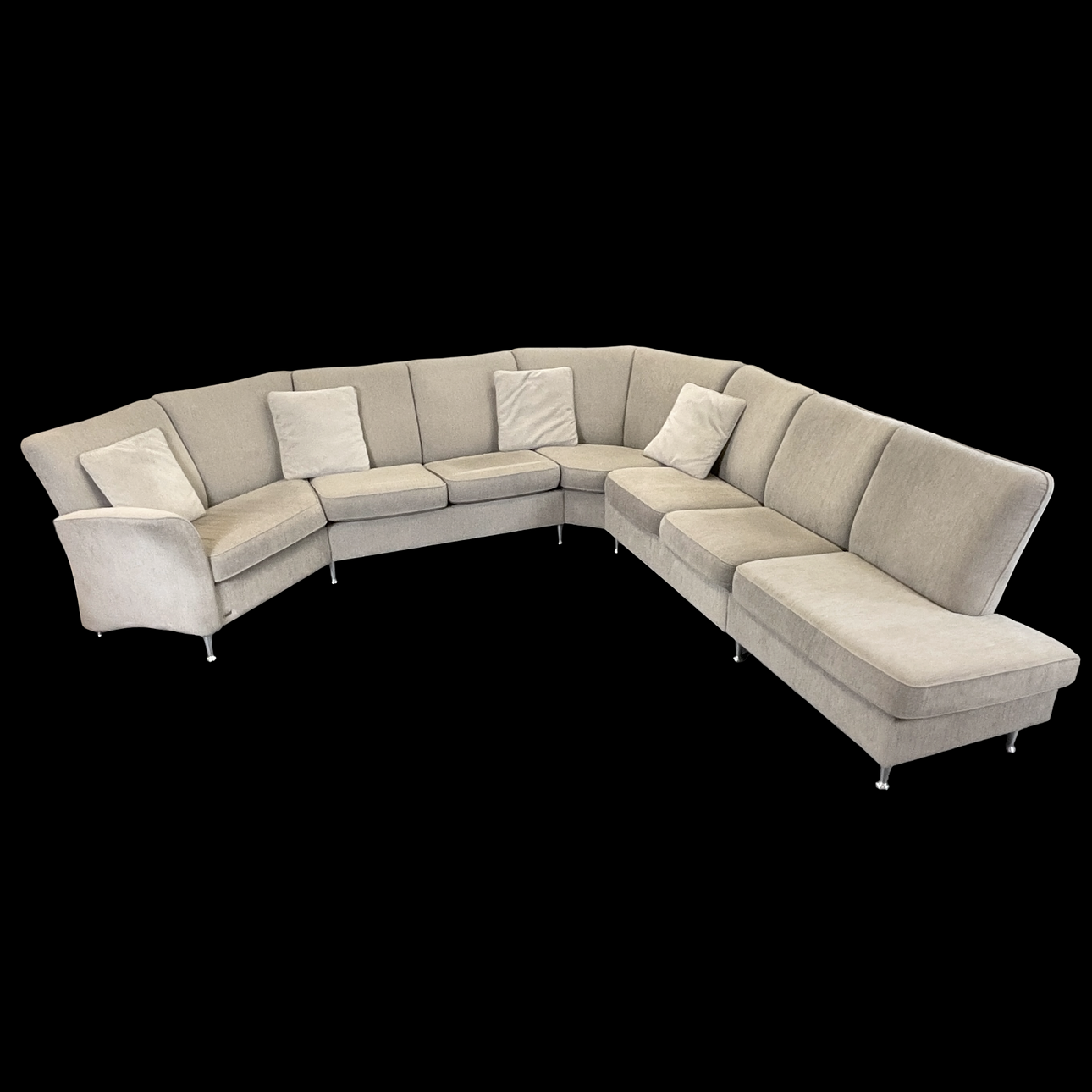 CORNER SOFA WITH DIVAN, 7-seater, Brunstad, contemporary.