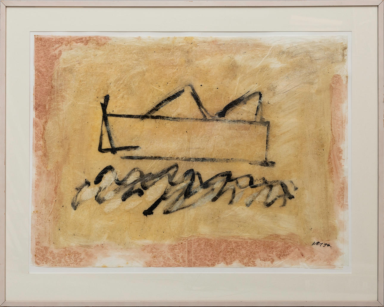 ARAMIS NEY (1943). Composition, mixed media, signed Ney, and dated, -86.