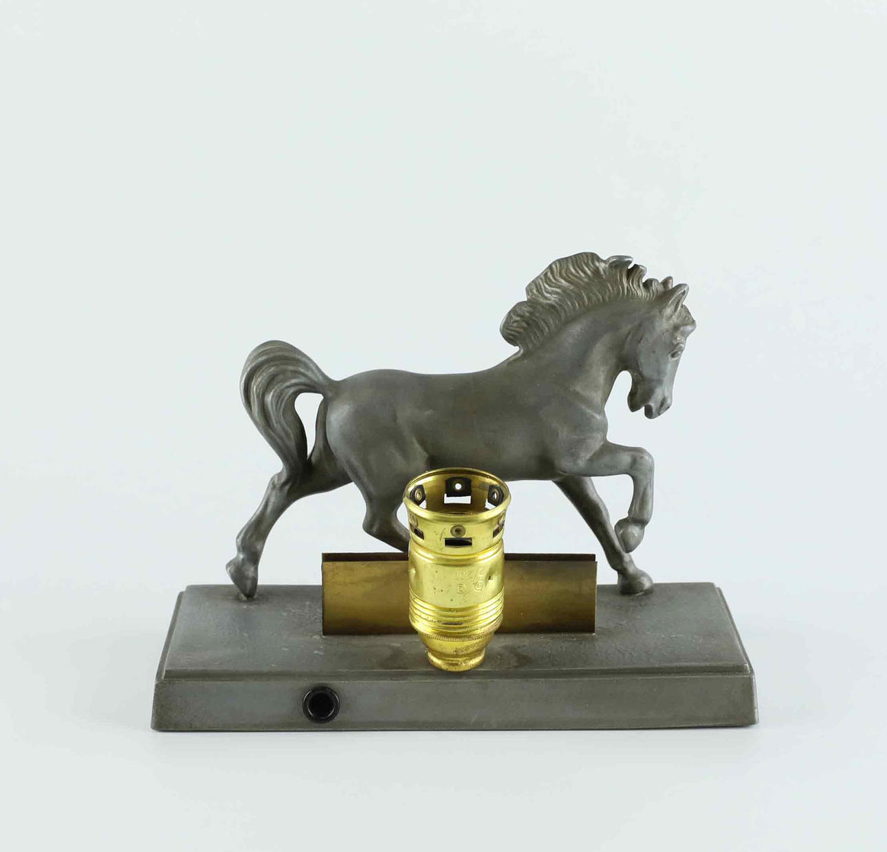 BORDSLAMPA, metall, 1900-tal.