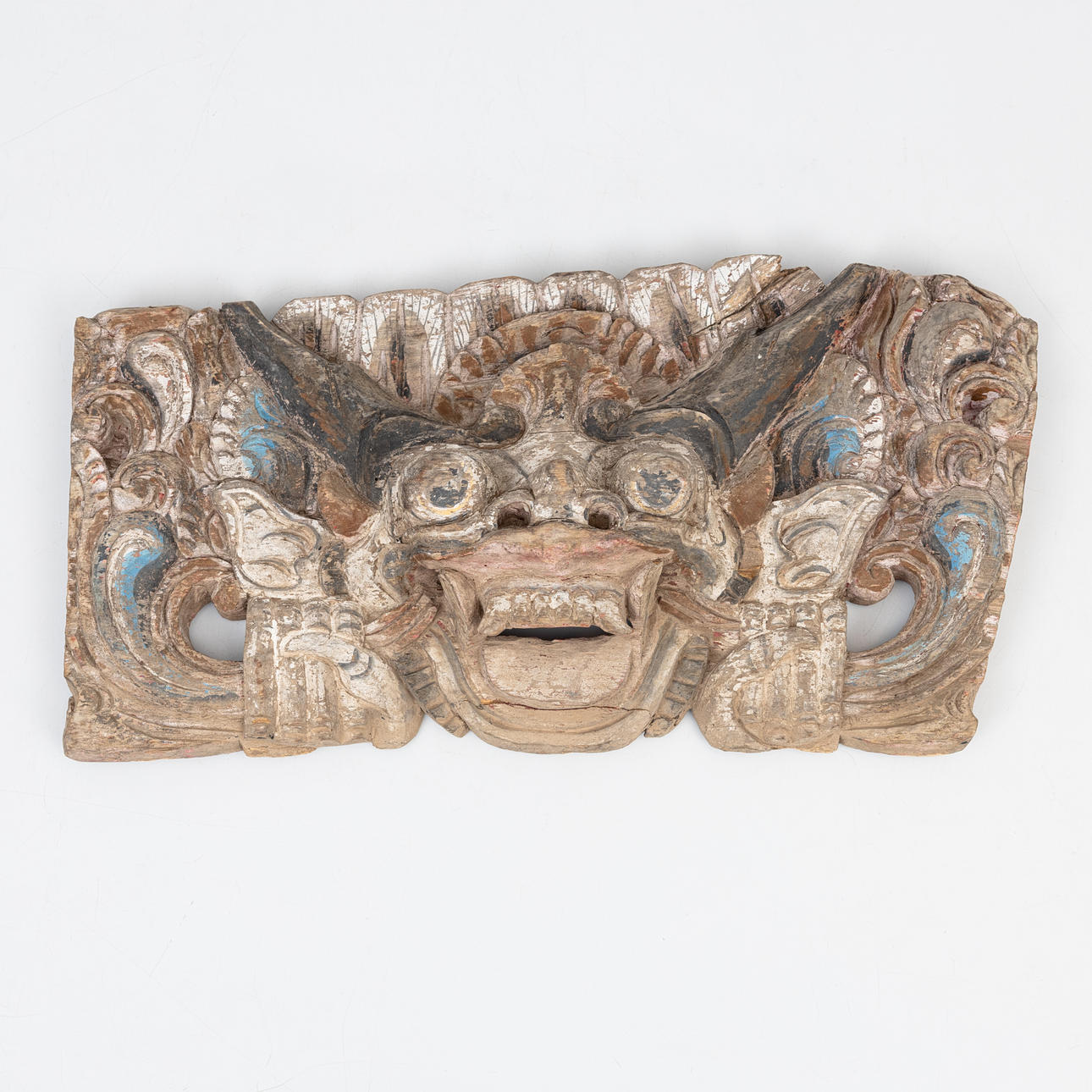 DECOR ELEMENTS, Indonesia, cut and painted wood.