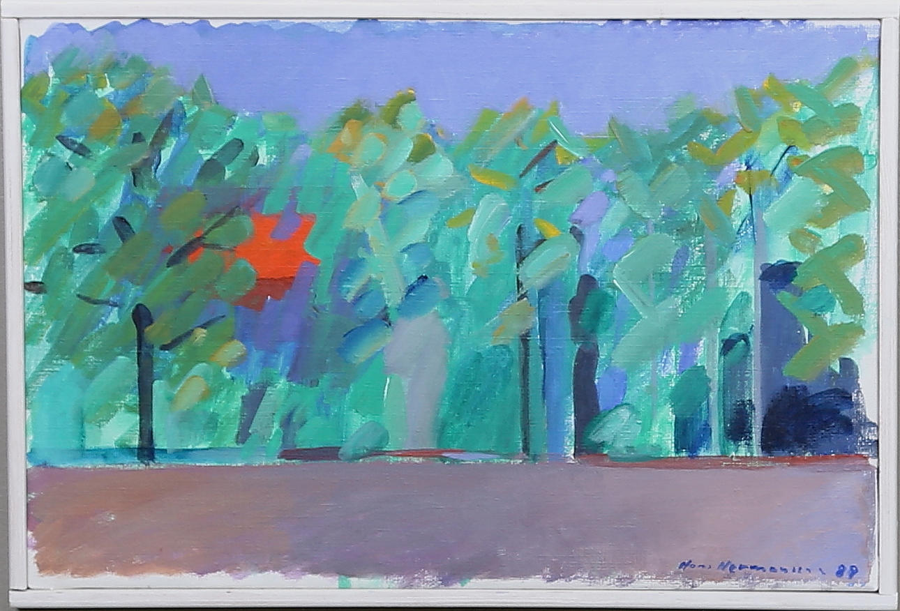 HANS HERMANSSON. Olja på duk, signerad och daterad 89.