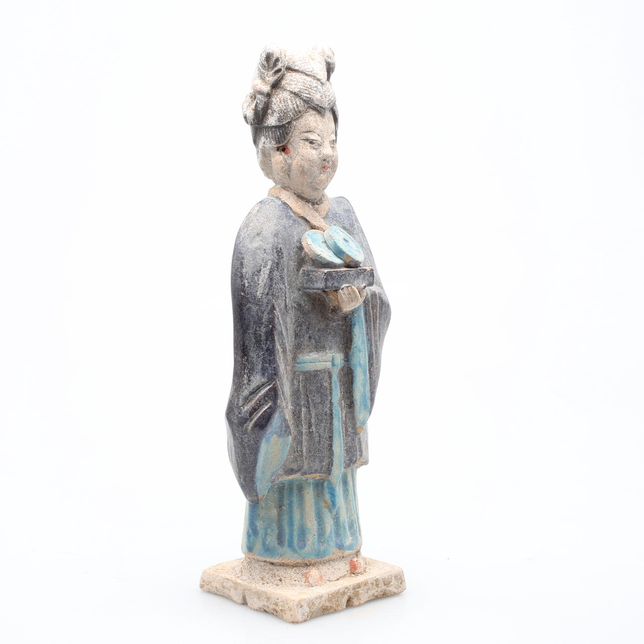 GRAVFIGUR i terracotta, Ming dynastin, (1368-1644), Kina.