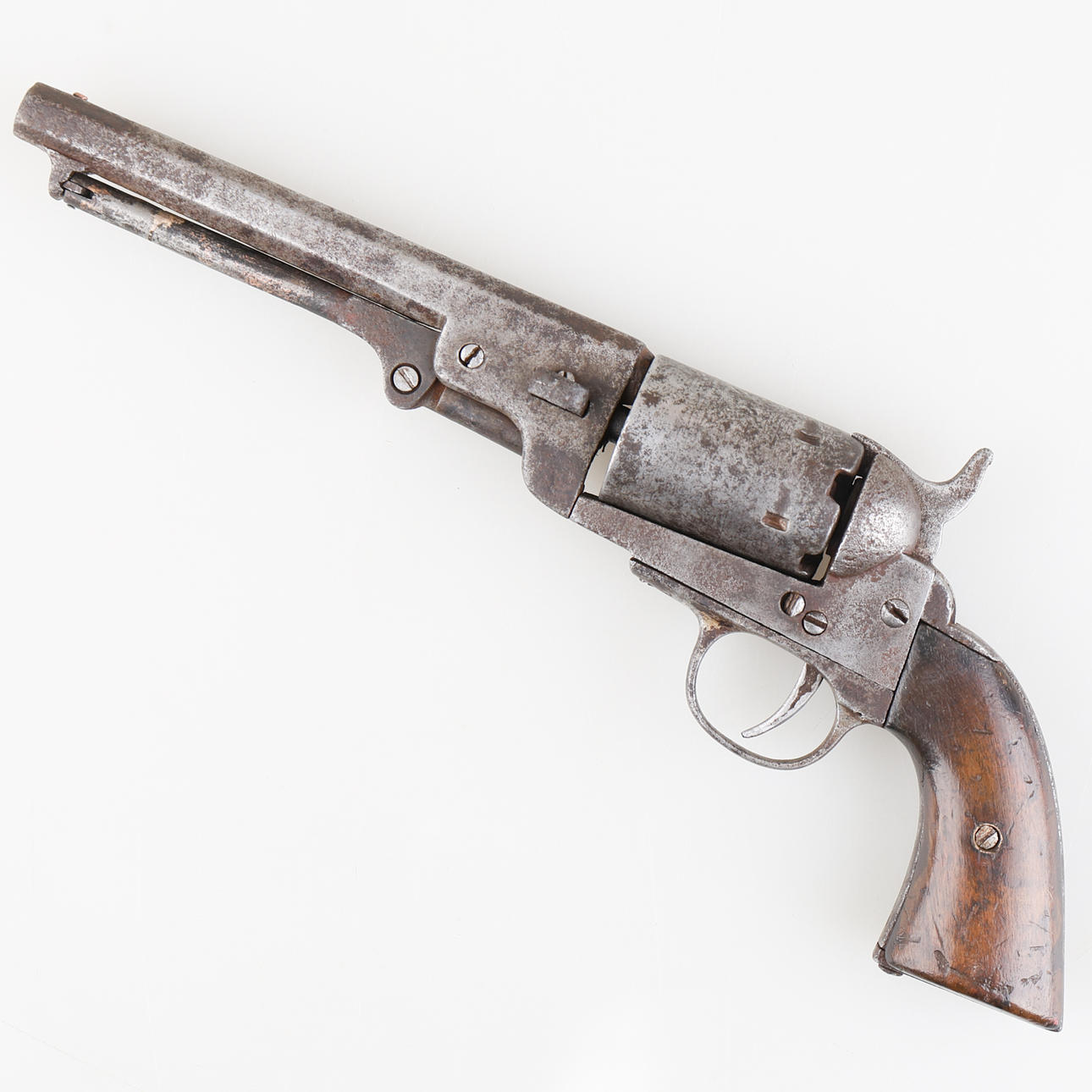 A revolver, black gunpowder clasp, 19th century. Weapons & Militaria ...