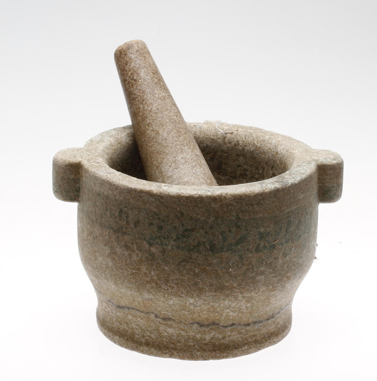 MORTEL med STÖT, sten, 1800-tal.