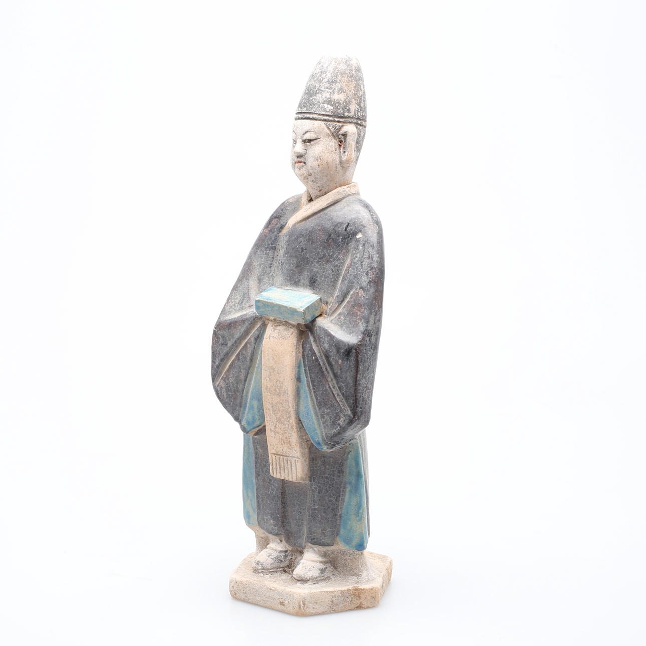 GRAVFIGUR i terracotta, Ming dynastin, (1368-1644), Kina.