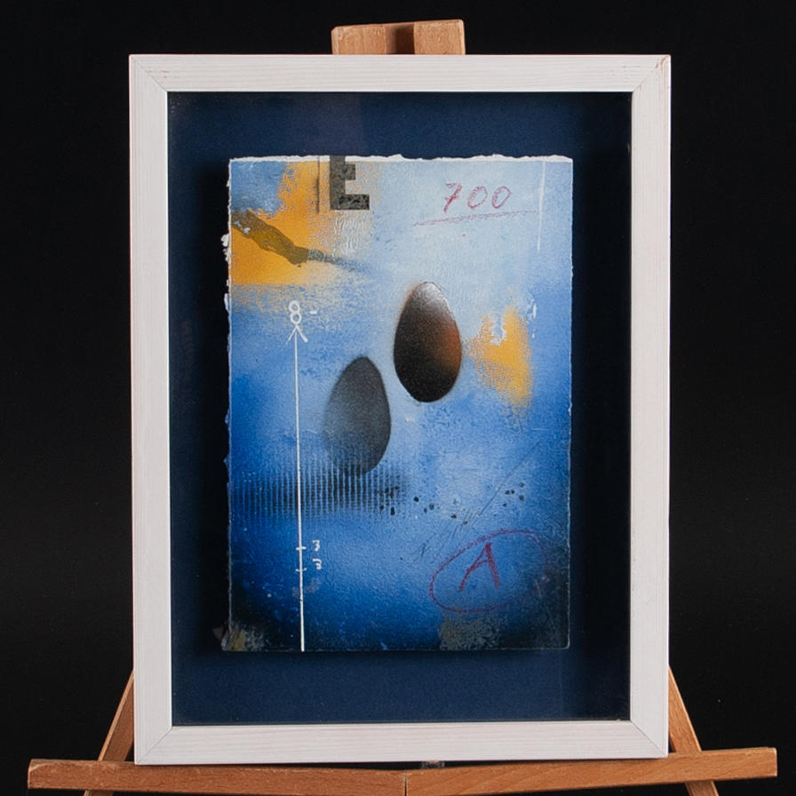 ERIC STRÖMBERG (FÖDD 1968). Mixed media, abstrakt komposition.