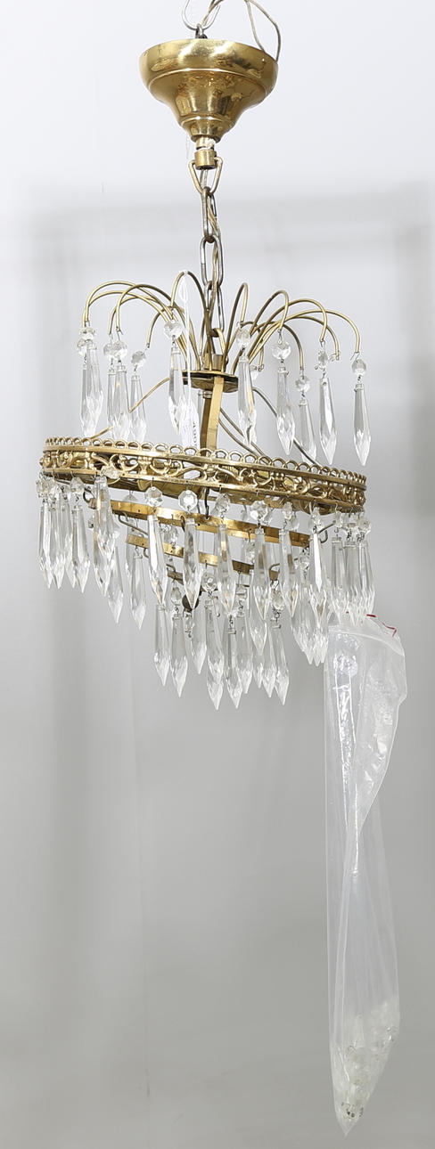 TAKLAMPA med prismor, 1900-tal.